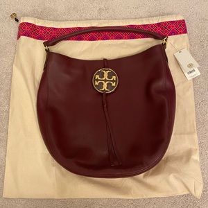 Tory Burch Miller Metal Slouchy Hobo